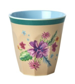 Rice Medium Melamine Cup - Arda Bloom Print