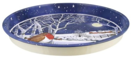 Emma Bridgewater - Midnight Robin - Round Tin Tray