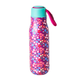 Rice Isolating Drinking Bottle with 'Poppy' print - RVS