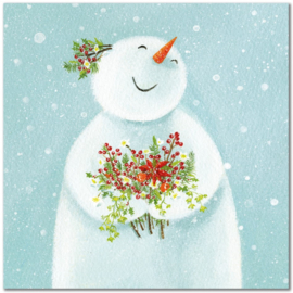 Emma Ball Christmas Cards - Happy Snowman - set van 6 met envelop