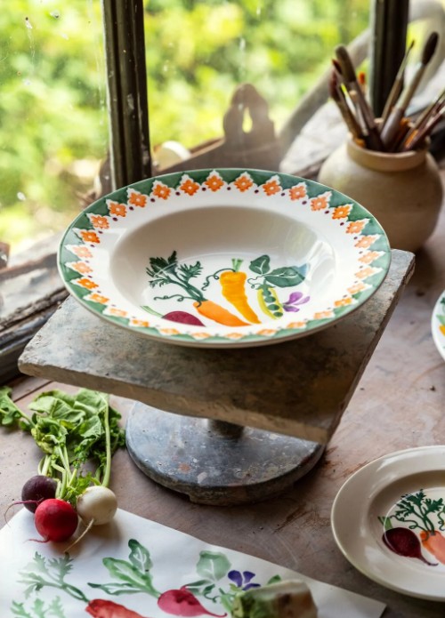 Emma Bridgewater Kitchen Garden - Carrots & Beets - Soup Plate