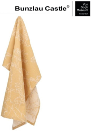 Bunzlau Tea Towel - Almond Blossom Yellow - Van Gogh Collection