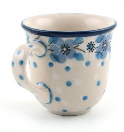 Bunzlau Tulip Mug 70 ml Blue White Love