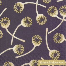 Emma Bridgewater Purple Poppy Seed Cocktail Napkins