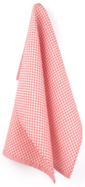 Bunzlau Tea Towel Small Check Red