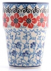 Bunzlau Milk Mug 230 ml Red Violets