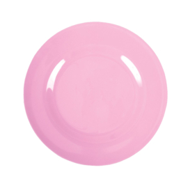 Rice Melamine Round Side Plate in Dark Pink