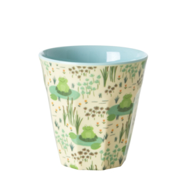 Rice Kids Small Melamine Cup - Frog Print