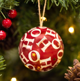 Emma Bridgewater Christmas Bauble - HoHoHo