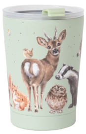 Wrendale Designs Thermal Travel Cup 'Woodland' Animal