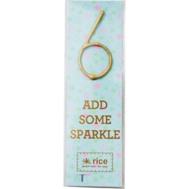 Rice Golden Sparklers in Assorted Numbers from 0-9 and Hearts