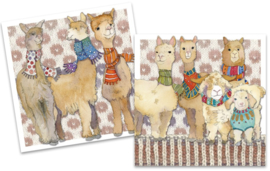 Emma Ball Mini Cards Alpacas & Friends - set van 10 met envelop