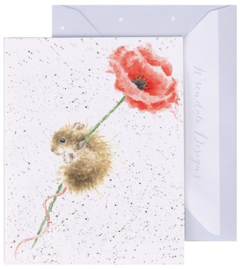 Wrendale Designs 'Poppy' miniature card