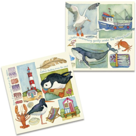 Emma Ball Mini Cards - Coastal Pieces - set van 10 met envelop
