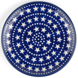 Bunzlau Cake Dish Ø 16 cm Blue Stars