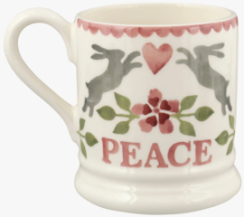 Emma Bridgewater Lovebirds Set Of 2 1/2 Pint Mugs