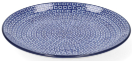 Bunzlau Plate Ø 25,5 cm - Blue Diamond