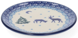 Bunzlau Petit Four / Cake Dish Ø 12,3 cm Christmas Deer -Limited Edition-