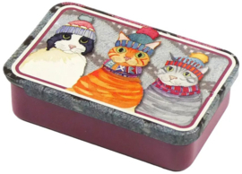 Emma Ball Mini Pocket Tin - Cats in Hats