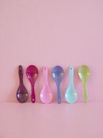 Rice Melamine Salad Spoon in 6 Assorted 'Viva La Vida' Colors
