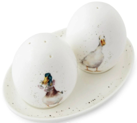 Wrendale Designs 'Not a Daisy Goes By' Duck Salt and pepper pots with Tray