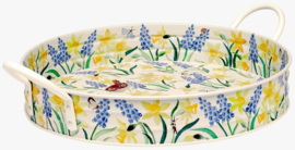 Emma Bridgewater Little Daffodils Large Handled Tin Tray