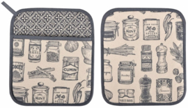 Ulster Weavers Heat Resistant Pot Mat - Herbs & Spices - per stuk