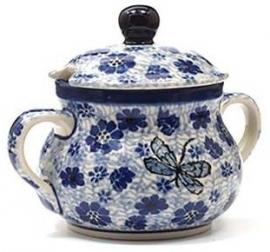 Bunzlau Sugar Bowl - Dragonfly