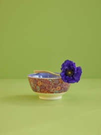 Rice Medium Melamine Bowl - Wild Flowers Print