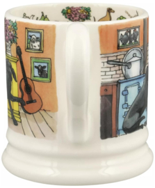 Emma Bridgewater The Good Life - Dog's Dinner Party - 1/2 Pint Mug