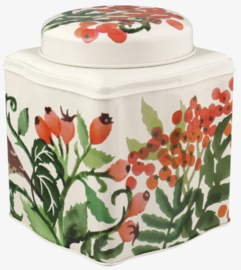 Emma Bridgewater Autumn Hedgerow Dome Lid Curved Tin Caddy