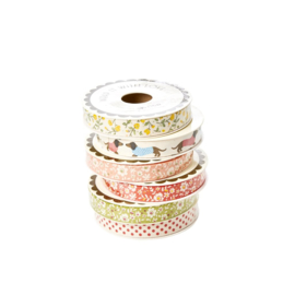 Rice Cotton Gift Wrapping with 6 Assorted Designs - 15 Meter