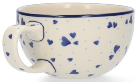 Bunzlau Cup Cappuccino / Tea 400 ml - Hearts