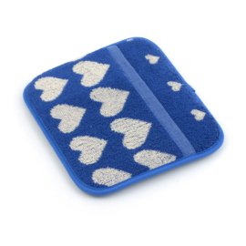 Bunzlau Kitchen Pot Holder Hearts Royal Blue