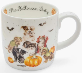 Wrendale Designs Mug 400 ml 'The Halloween Party' -Cat & Dogs-