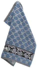 Bunzlau Kitchen Towel - Cows Grey-Blue