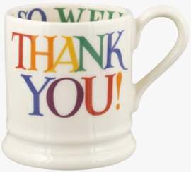 Emma Bridgewater Rainbow Toast - Thank You 1/2 Pint Mug