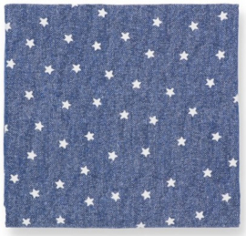 Bunzlau Tablecloth White Stars 140 x 260 cm