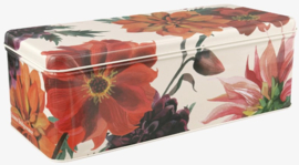 Emma Bridgewater Flowers Dahlias Long Rectangular Tin -langwerpig-