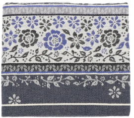 Bunzlau Tea Towel Belle Fleur Dark Blue