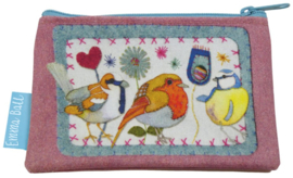 Emma Ball Purse - Stitched Birdies