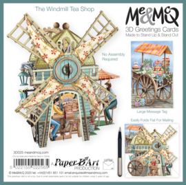 Me&McQ - 3D Wenskaart - Windmill Teashop