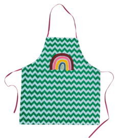 Rice Apron - Zig Zag Rainbow Print