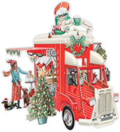 Me&McQ - 3D Wenskaart - Christmas Coffee