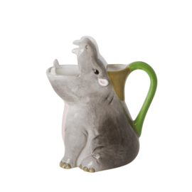 Rice Ceramic Vase Hippo Shape