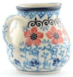 Bunzlau Creamer Jug 180 ml Red Violets