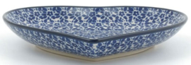 Bunzlau Heart Shape Dish Indigo