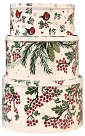 Emma Bridgewater Hawthorn Berries Set Of 3 Round Cake Tins