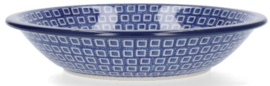 Bunzlau Plate Deep Ø 21 cm - Blue Diamond