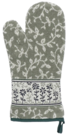 Bunzlau Oven Glove Daydream Dark Green